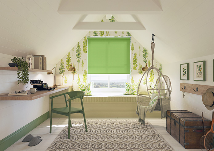 Roma (FR), Vivid Green - Twist&Fit Roller Blind - Image 8